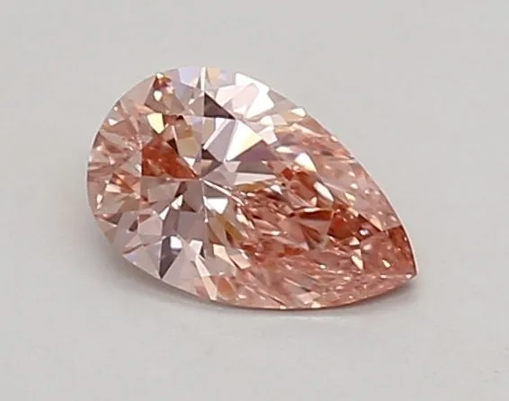 0.35ct PEAR Fancy Vivid Pink VS1 Coloured Lab diamond