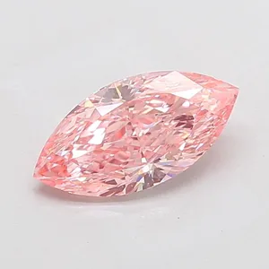 2.17ct MARQUISE Fancy Vivid Pink VVS2 Coloured Lab diamond