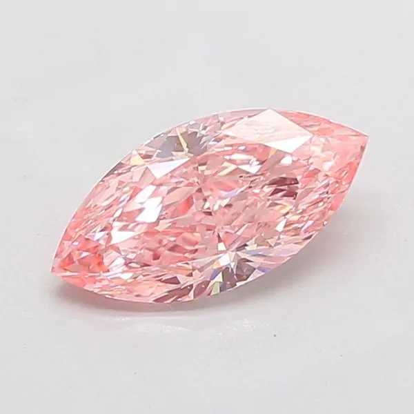 2.17ct MARQUISE Fancy Vivid Pink VVS2 Coloured Lab diamond