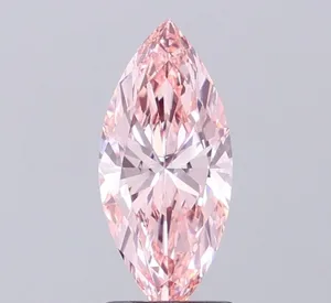 1.35ct MARQUISE Fancy Intense Pink VVS2 Coloured Lab diamond