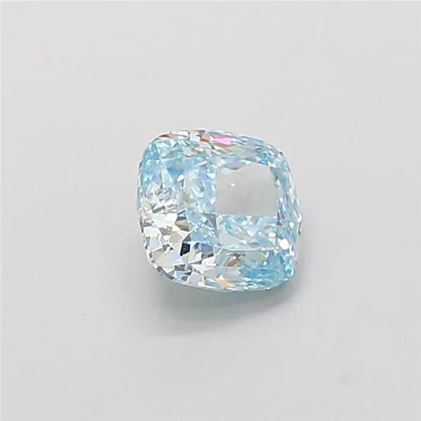 1.01ct CUSHION Fancy Intense Blue VVS2 Coloured Lab diamond