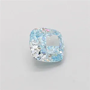 1.01ct CUSHION Fancy Intense Blue VVS2 Coloured Lab diamond