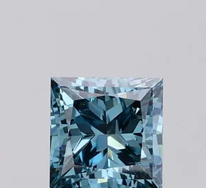 1.16ct PRINCESS Fancy Vivid Blue VS2 Coloured Lab diamond