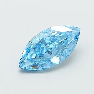 2.05ct MARQUISE Fancy Vivid Blue VS2 Coloured Lab diamond