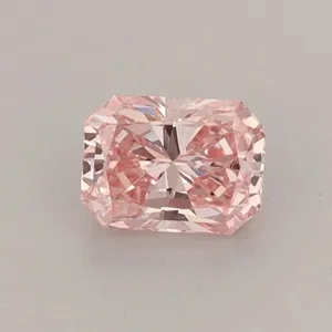 0.51ct RADIANT Fancy Vivid Pink VS1 Coloured Lab diamond