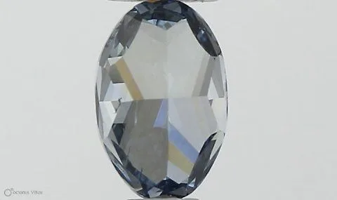 0.30ct OVAL Fancy Intense Blue SI1 Coloured Lab diamond