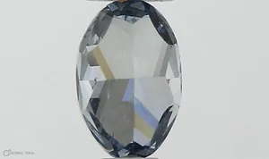 0.3ct OVAL Fancy Intense Blue SI1 Coloured Lab diamond