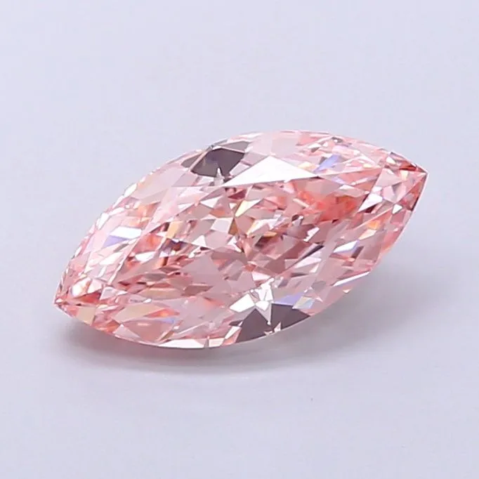 1.76ct MARQUISE Fancy Vivid Pink VS1 Coloured Lab diamond