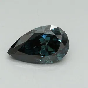 0.48ct PEAR Fancy Deep Blue SI1 Coloured Lab diamond