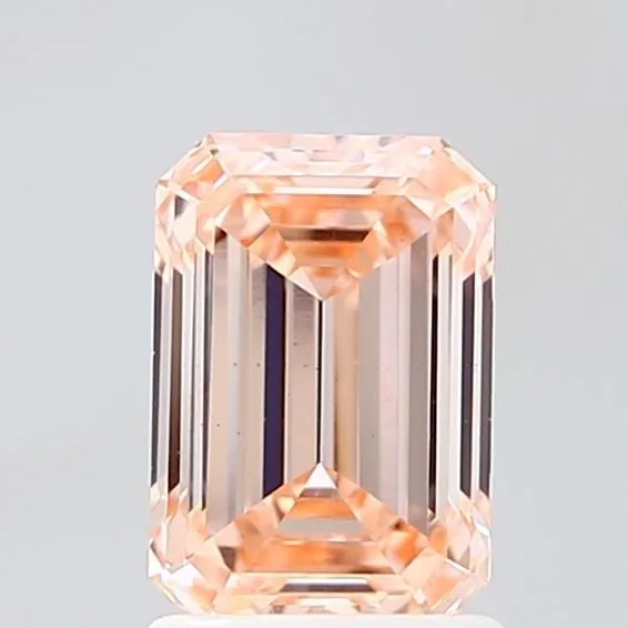 1.51ct EMERALD Fancy Intense Pink VS2 Coloured Lab diamond