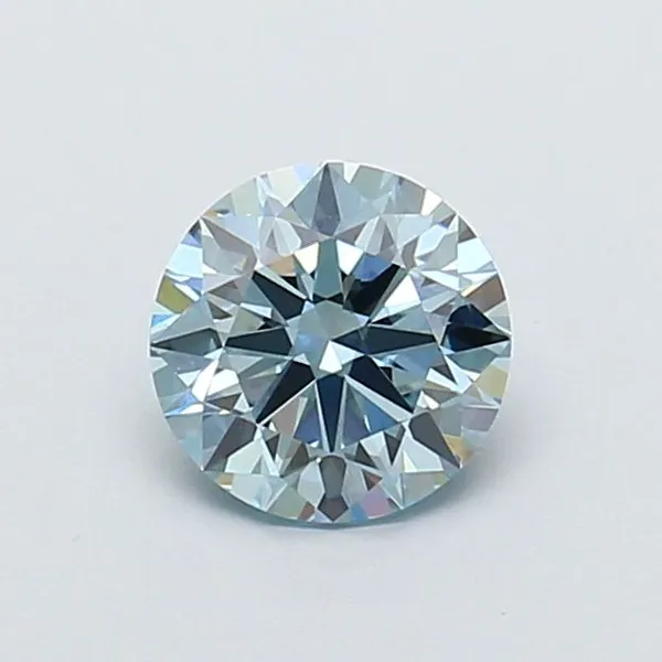 1.06ct ROUND Fancy Intense Blue VVS2 Coloured Lab diamond