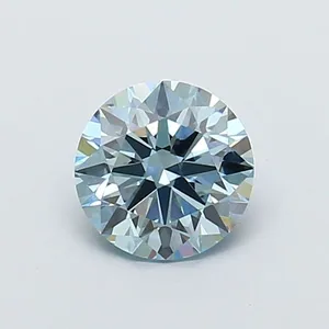 1.06ct ROUND Fancy Intense Blue VVS2 Coloured Lab diamond