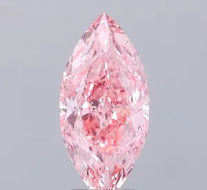 2.23ct MARQUISE Fancy Vivid Pink VVS2 Coloured Lab diamond