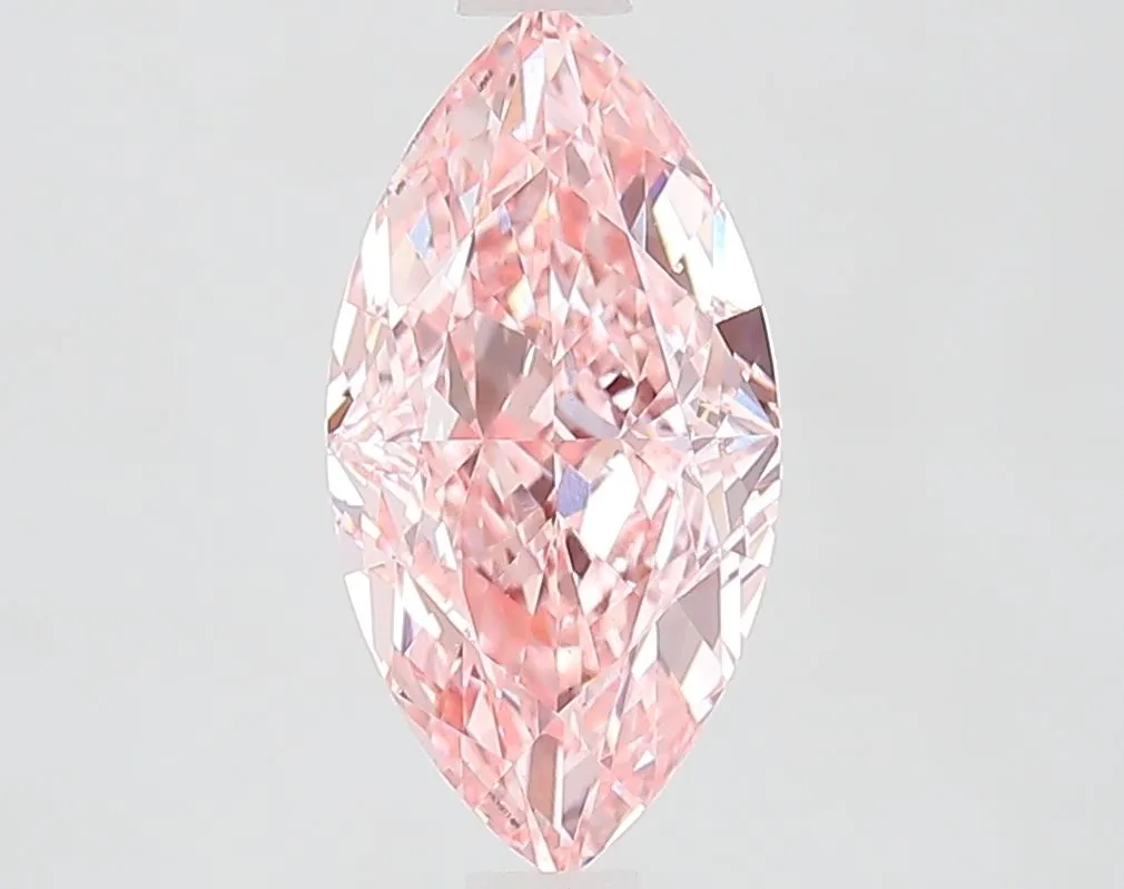 2.01ct MARQUISE Fancy Vivid Pink VS1 Coloured Lab diamond