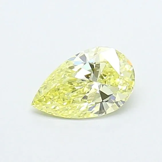 0.43ct PEAR Fancy Yellow VS1 Coloured Lab diamond