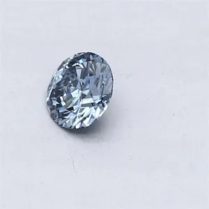0.3ct ROUND Fancy Vivid Blue SI1 Coloured Lab diamond