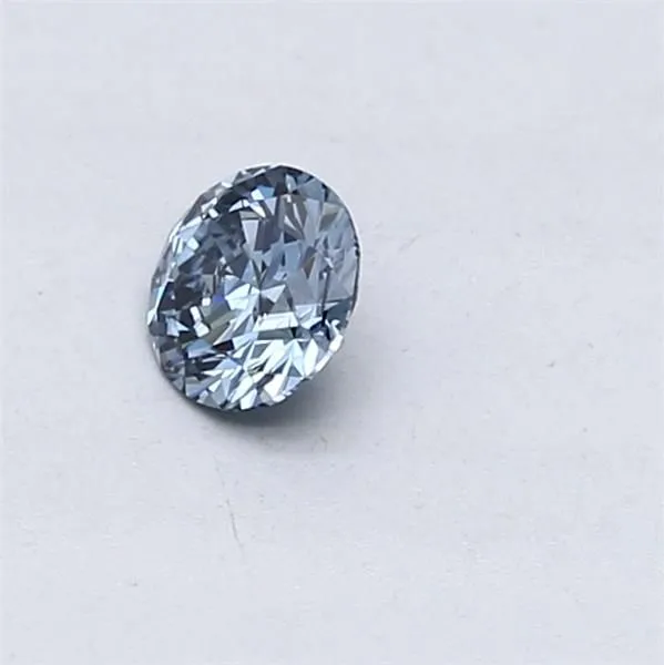 0.3ct ROUND Fancy Vivid Blue SI1 Coloured Lab diamond