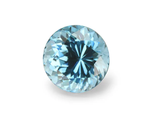 2.06ct Blue Zircon, Round cut gemstone