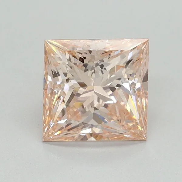 1.54ct PRINCESS Fancy Intense Pink VS1 Coloured Lab diamond