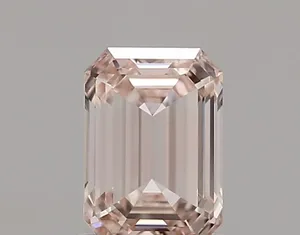 1.01ct EMERALD Fancy Intense Pink VVS2 Coloured Lab diamond