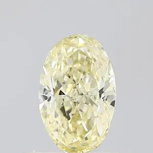 0.59ct OVAL Fancy Light Yellow VS1 Coloured Lab diamond