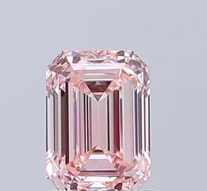 1.14ct EMERALD Fancy Intense Pink VVS1 Coloured Lab diamond