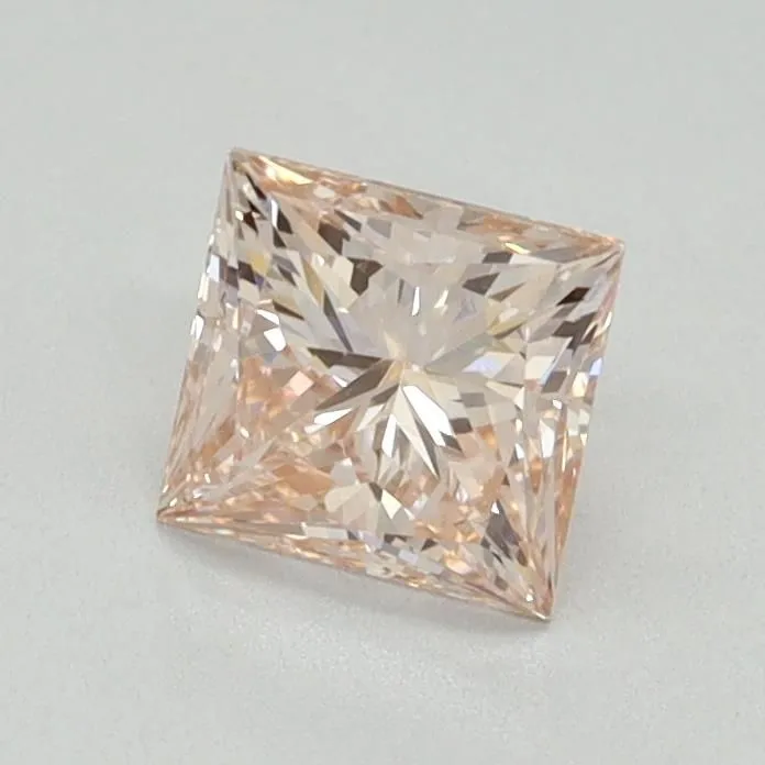 0.76ct PRINCESS Fancy Intense Pink VS1 Coloured Lab diamond