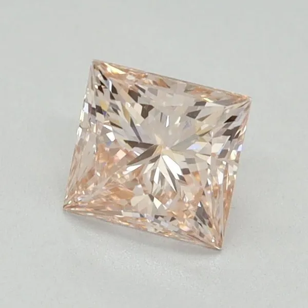 0.76ct PRINCESS Fancy Intense Pink VS1 Coloured Lab diamond