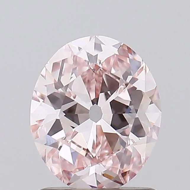 1.08ct OVAL Fancy Light Pink VS1 Coloured Lab diamond
