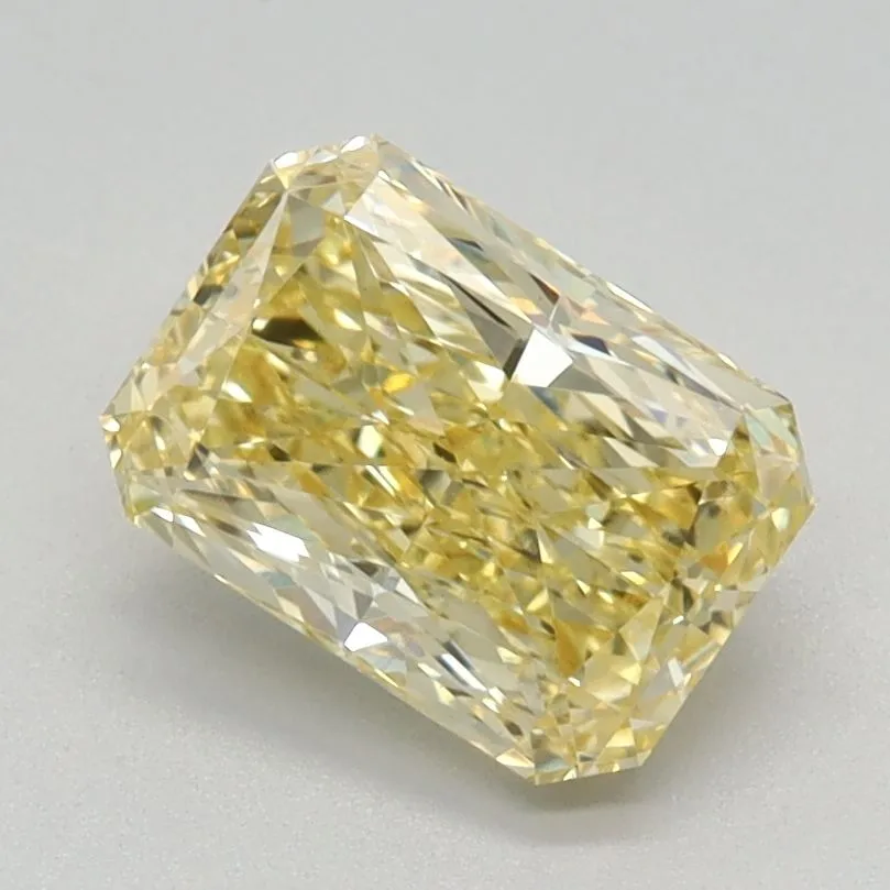 1.16ct RADIANT Fancy Intense Yellow VVS2 Coloured Lab diamond