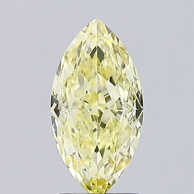 1.87ct MARQUISE Fancy Yellow VVS2 Coloured Lab diamond