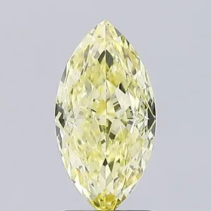1.87ct MARQUISE Fancy Yellow VVS2 Coloured Lab diamond