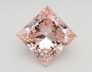 3.71ct PRINCESS Fancy Intense Pink VS2 Coloured Lab diamond