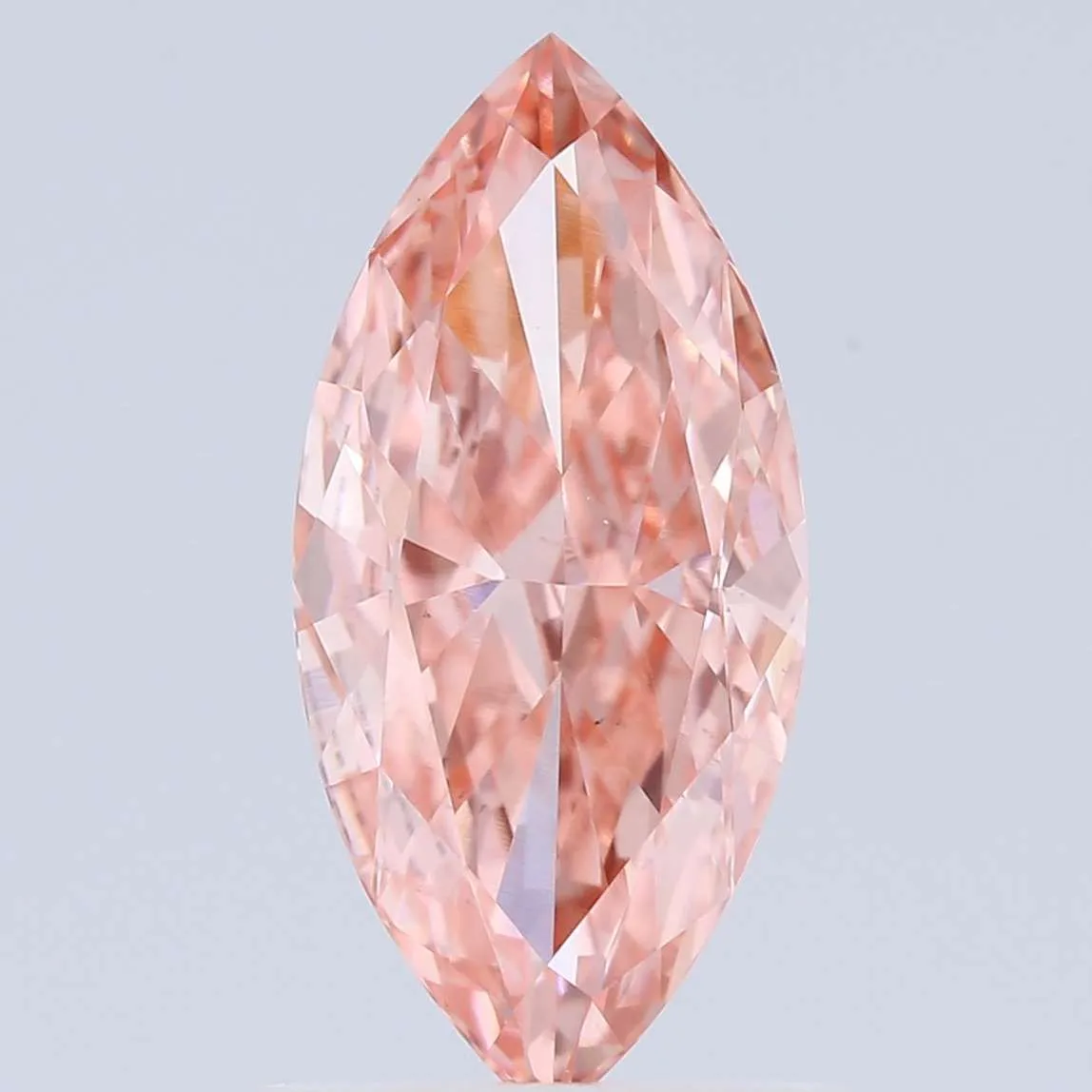 1.00ct MARQUISE Fancy Vivid Pink VS1 Coloured Lab diamond