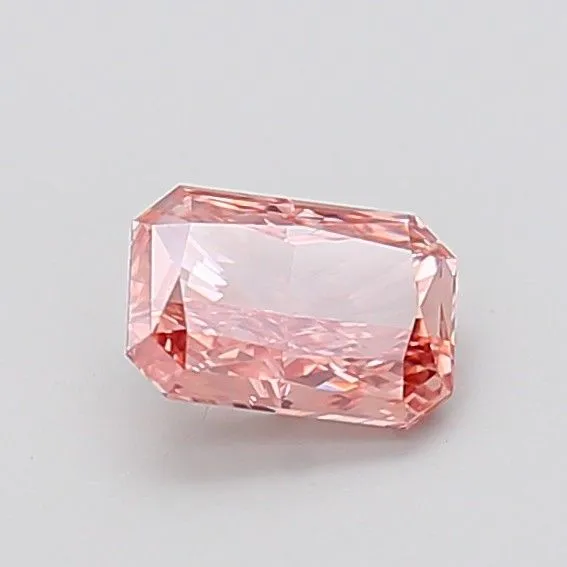 1.01ct RADIANT Fancy Vivid Brownish Pink VVS2 Coloured Lab diamond