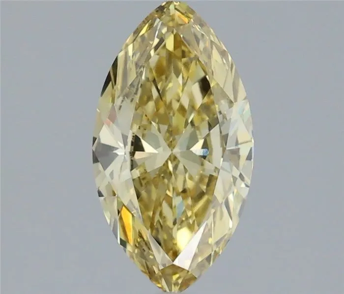 1.26ct MARQUISE Fancy Intense Yellow VVS1 Coloured Lab diamond