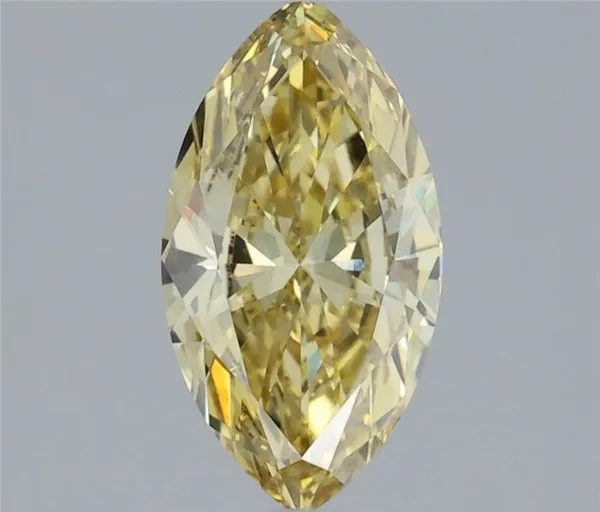 1.26ct MARQUISE Fancy Intense Yellow VVS1 Coloured Lab diamond