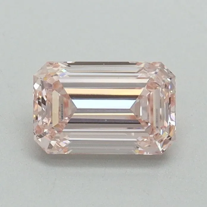 0.75ct EMERALD Fancy Pink VVS2 Coloured Lab diamond