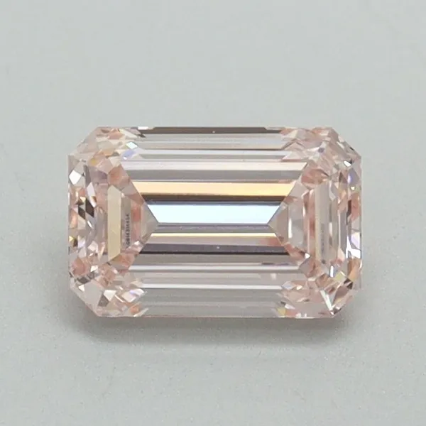 0.75ct EMERALD Fancy Pink VVS2 Coloured Lab diamond