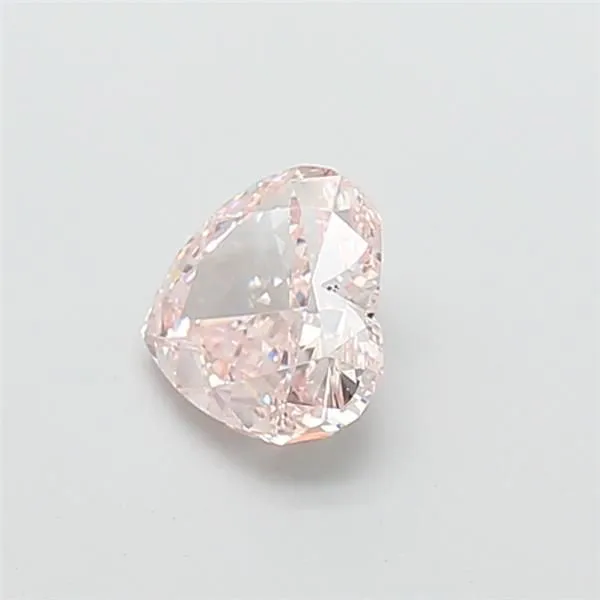 1.54ct HEART Fancy Light Brownish Pink VS1 Coloured Lab diamond