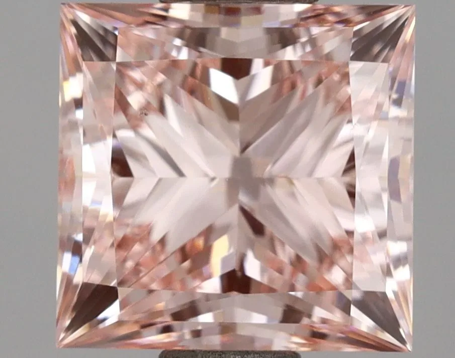 2.01ct PRINCESS Fancy Intense Pink VS1 Coloured Lab diamond