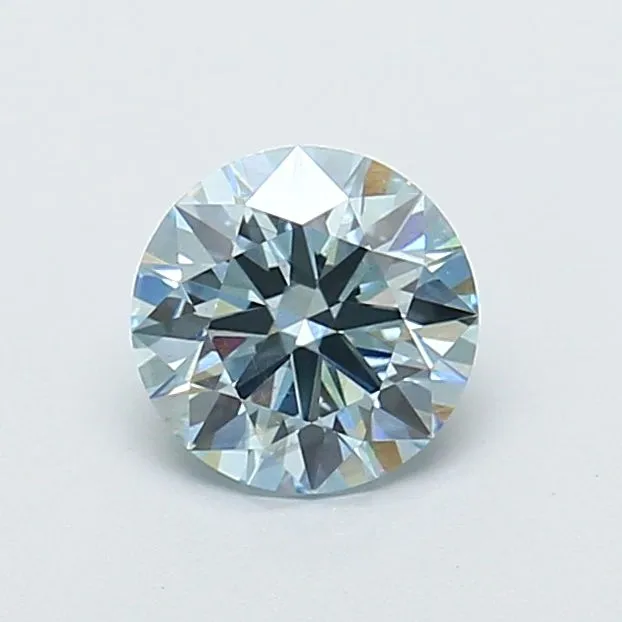 1.06ct ROUND Fancy Blue VVS2 Coloured Lab diamond