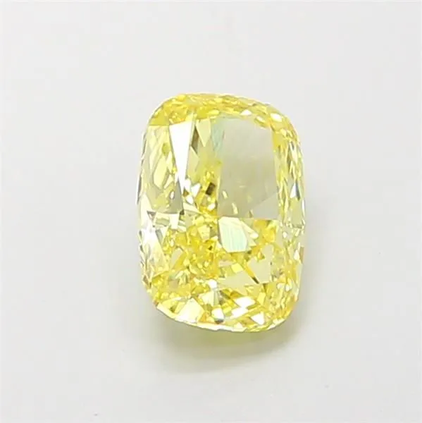 1.02ct CUSHION Fancy Intense Yellow VS1 Coloured Lab diamond