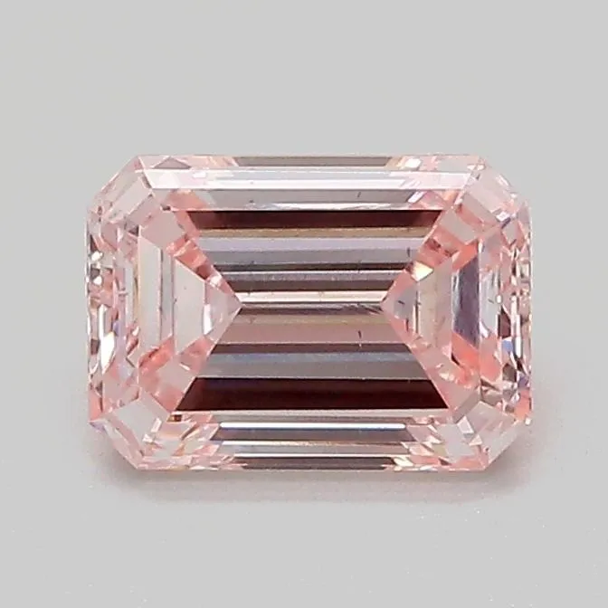 1.10ct EMERALD Fancy Intense Pink SI1 Coloured Lab diamond