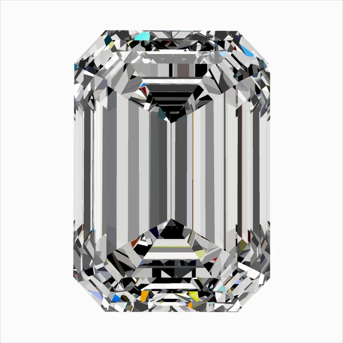 0.60ct EMERALD E VVS2 Natural diamond