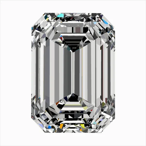 0.6ct EMERALD E VVS2 Natural diamond