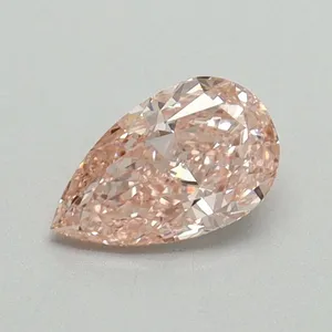 0.53ct PEAR Fancy Intense Pink VS1 Coloured Lab diamond