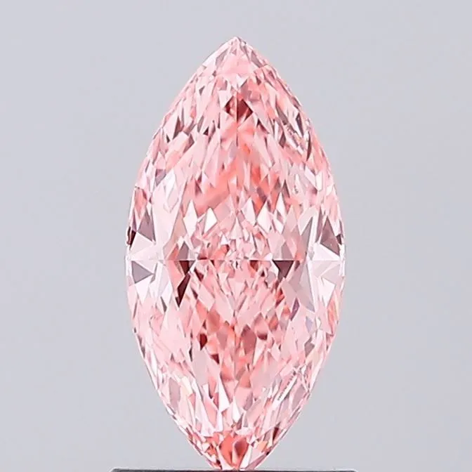1.05ct MARQUISE Fancy Vivid Pink VVS2 Coloured Lab diamond
