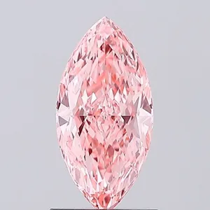 1.05ct MARQUISE Fancy Vivid Pink VVS2 Coloured Lab diamond