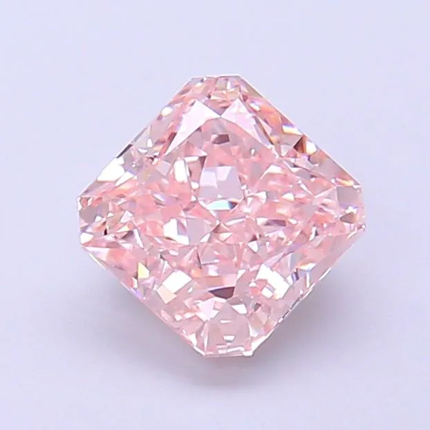 1.47ct RADIANT Fancy Intense Pink VVS2 Coloured Lab diamond